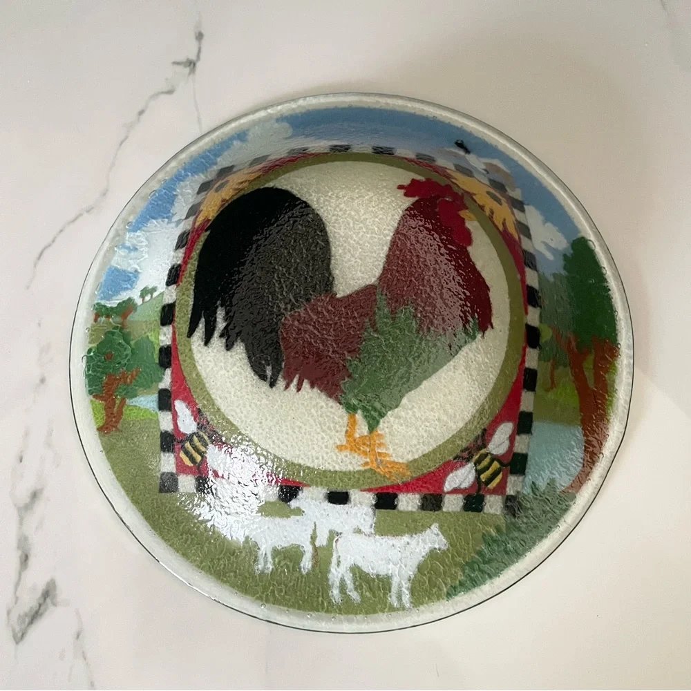 Rooster Bowl by Peggy Karr - Picture 4 of 6